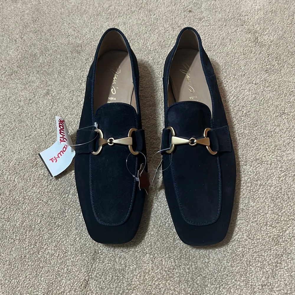 Suede two bit loafer